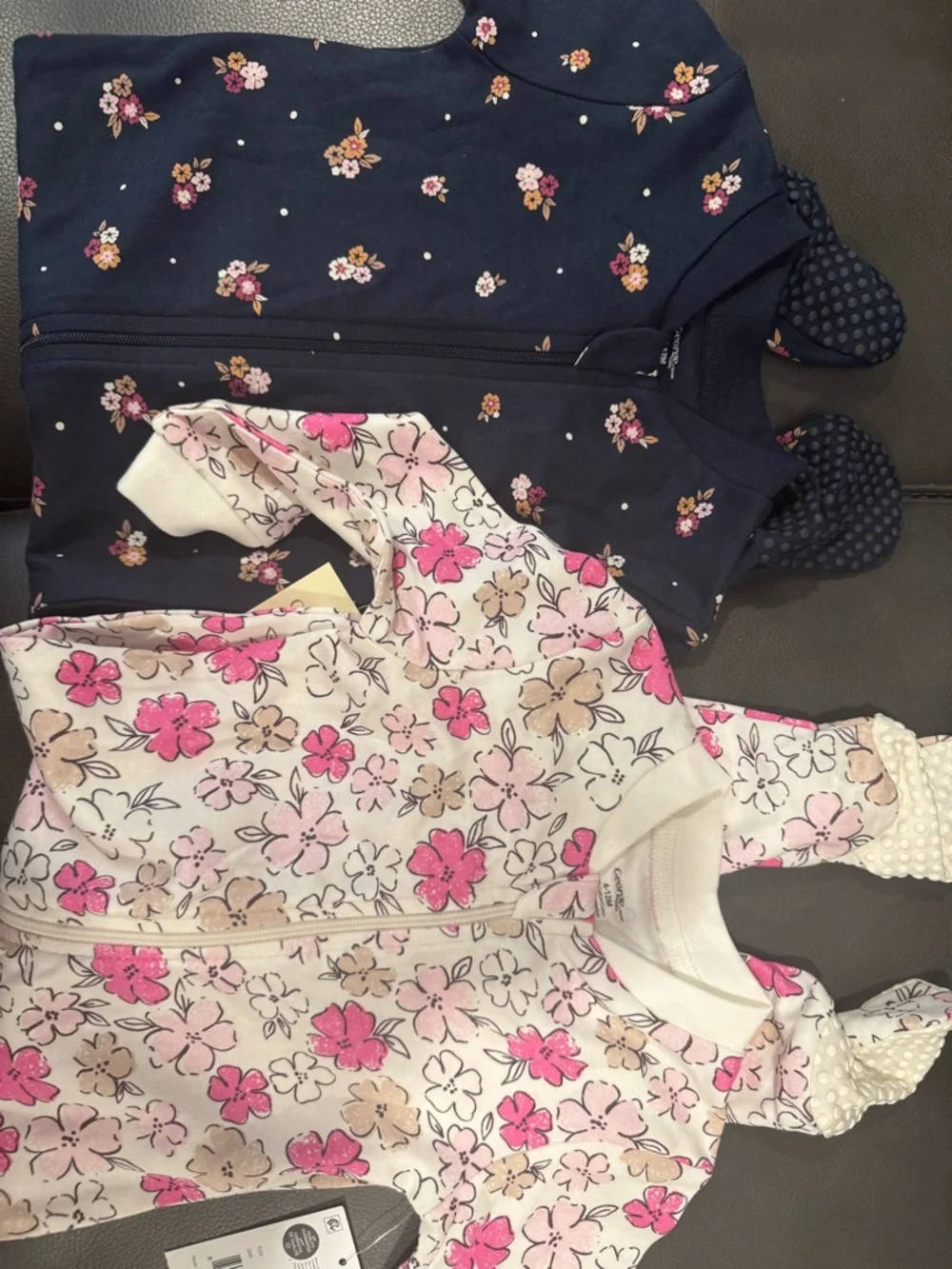 George Baby Set of 2 Footie Pajamas 6-12 Months NWT